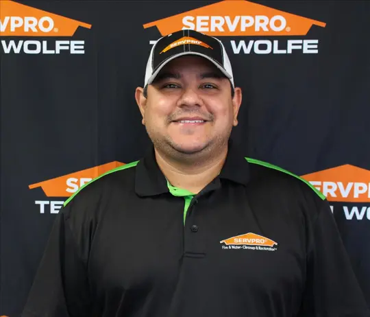 Elio Castellano, team member at SERVPRO of St. Louis Central