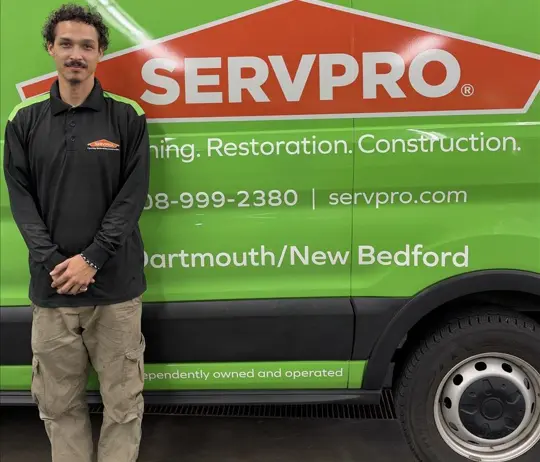 Tyler Longton, team member at SERVPRO of Fall River
