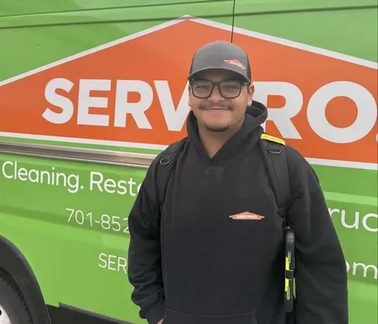 Justin Olivas, team member at SERVPRO of Minot