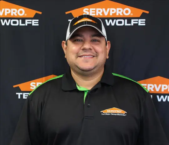 Elio Castellano, team member at SERVPRO of St. Louis City South