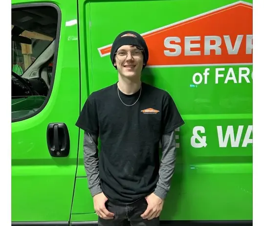 Elliot Miller, team member at SERVPRO of Moorhead