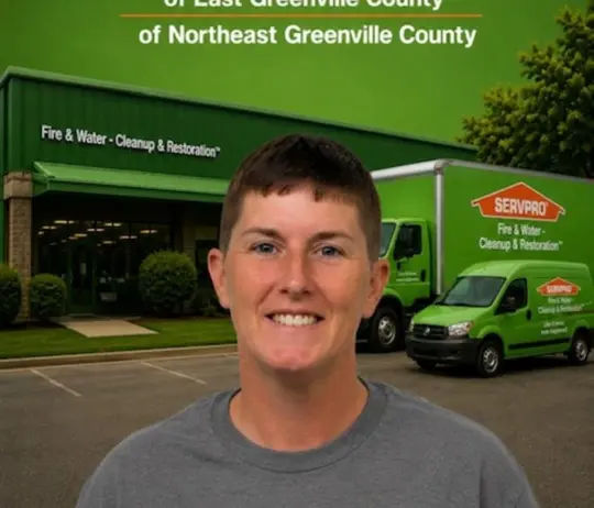Jess McGee, team member at SERVPRO of East Greenville County