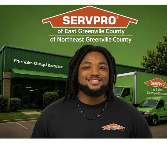 Dominick Bell, team member at SERVPRO of East Greenville County