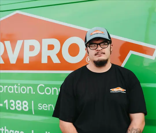 Chandler Davis, team member at SERVPRO of Pittsburg, Fort Scott