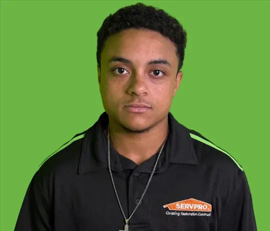 Alex Gustus, team member at SERVPRO of Botetourt, Alleghany Counties and Lexington City