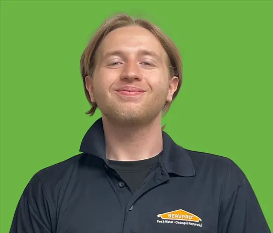 Lucas Dodson, team member at SERVPRO of Botetourt, Alleghany Counties and Lexington City