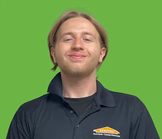 Lucas Dodson, team member at SERVPRO of Roanoke County