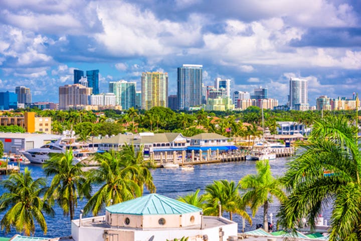 Downtown view of Fort Lauderdale water damage restoration, storm damage cleanup, mold removal service near me