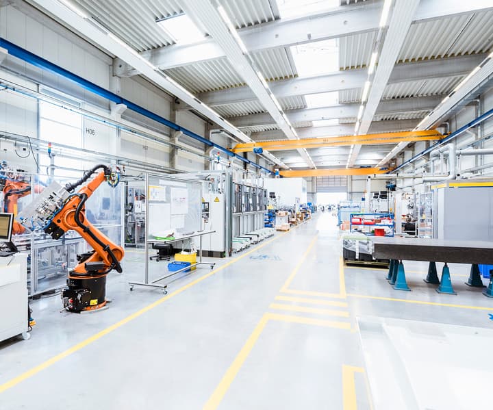 Manufacturing warehouse inside